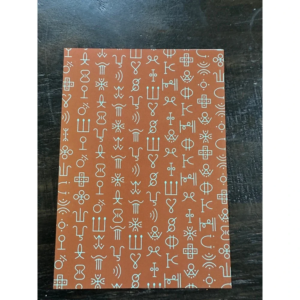 Pomegranate Afrikan Alphabets and Symbols Boxed Notecards Saki Mafundikwa 19card